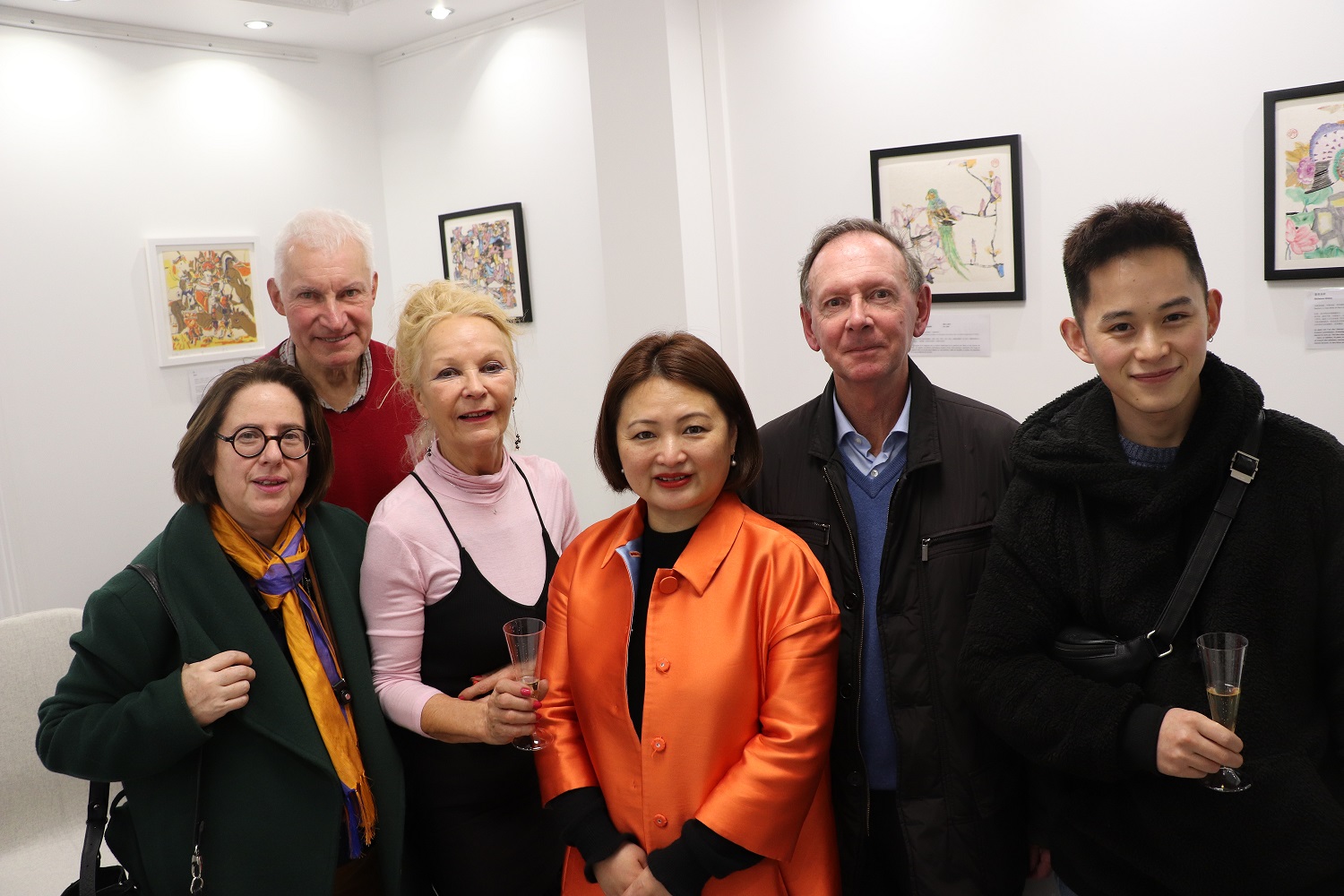 合影 exposition d'art Jia xia 3